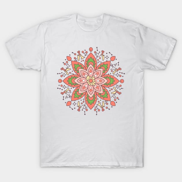 Floral art - Pink T-Shirt by Shop-now-4-U 